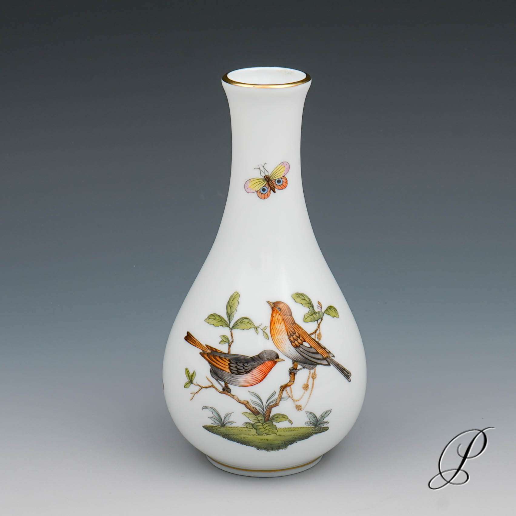 Vase Herend im Dekor Rothschild