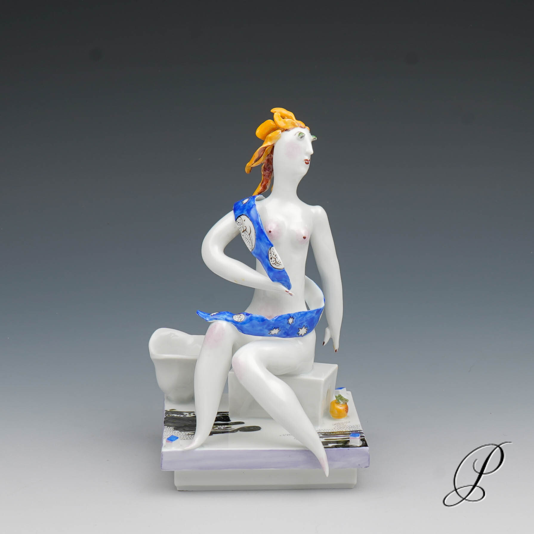 sehr seltene Leuchter - Figuren von Silvia Klöde "Adam und Eva" – Bild 5