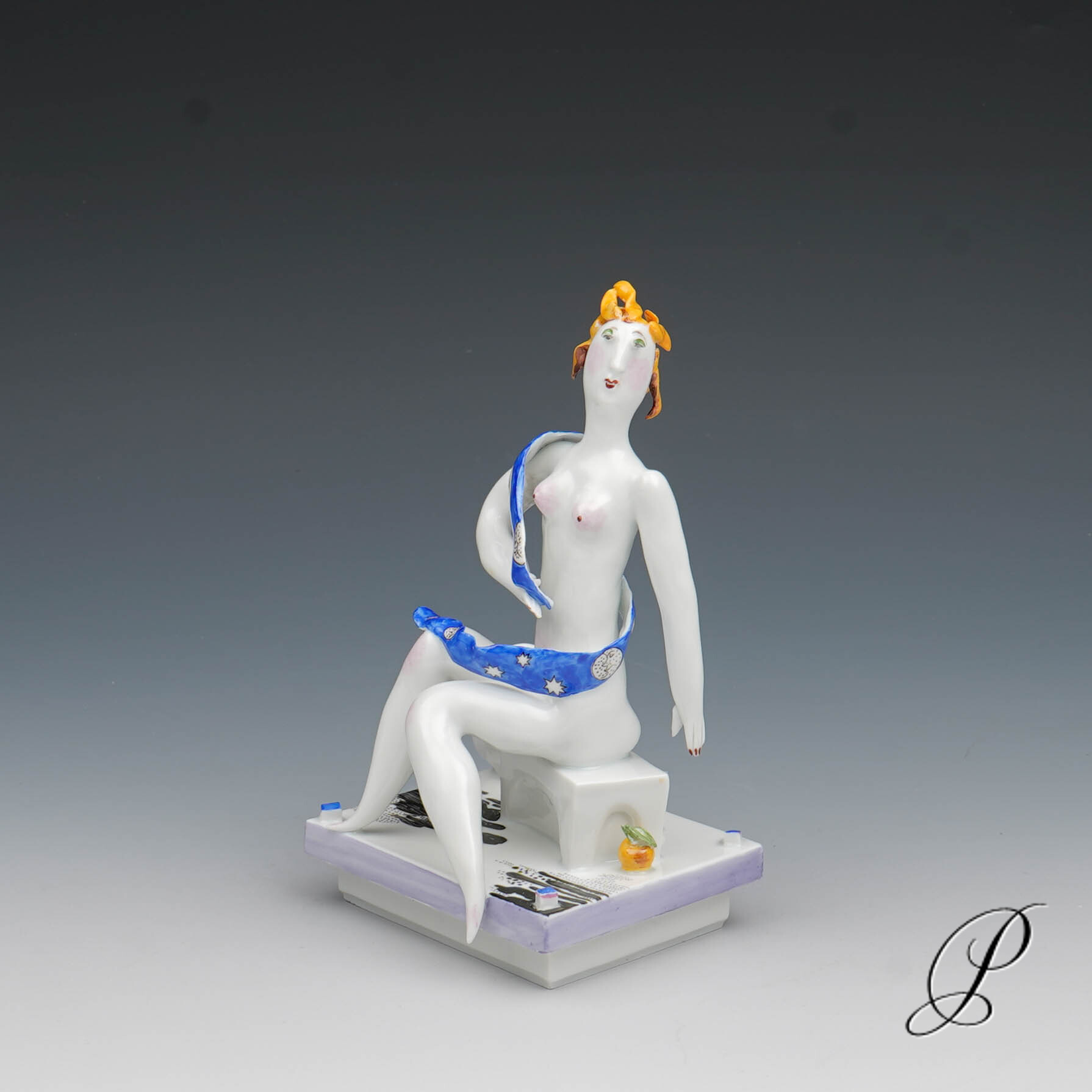 sehr seltene Leuchter - Figuren von Silvia Klöde "Adam und Eva" – Bild 6