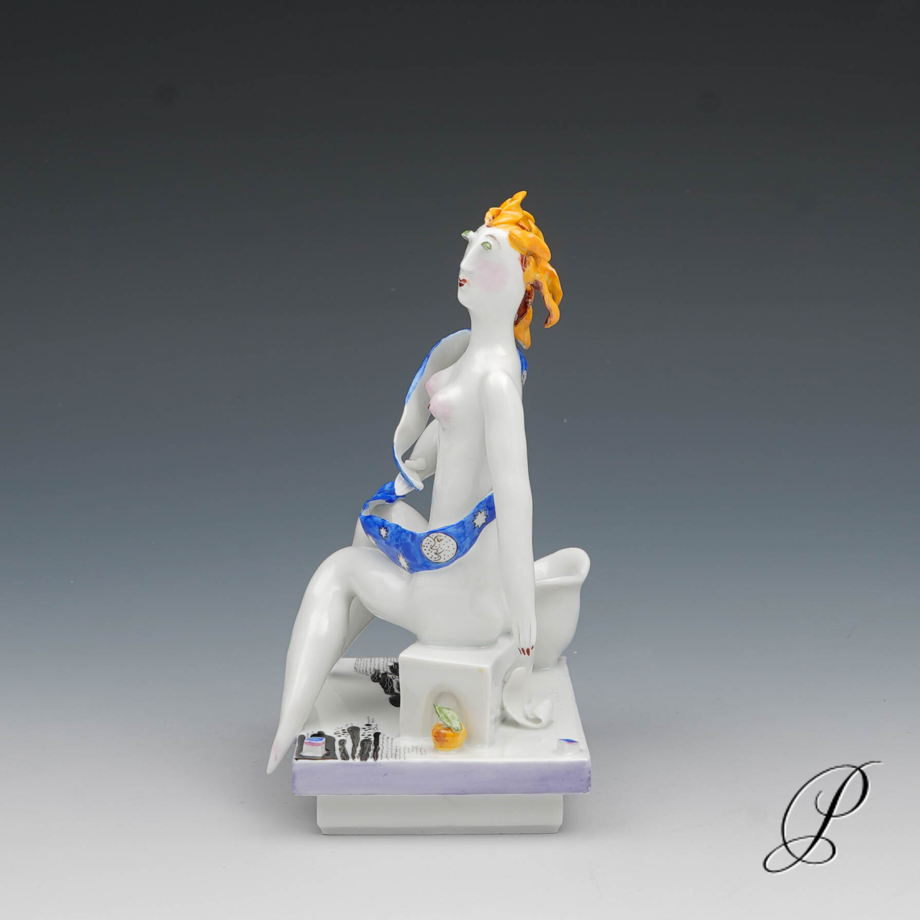 sehr seltene Leuchter - Figuren von Silvia Klöde "Adam und Eva" – Bild 7