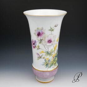 wunderschöne große Vase Meissen 1.Wahl - Anemonen -