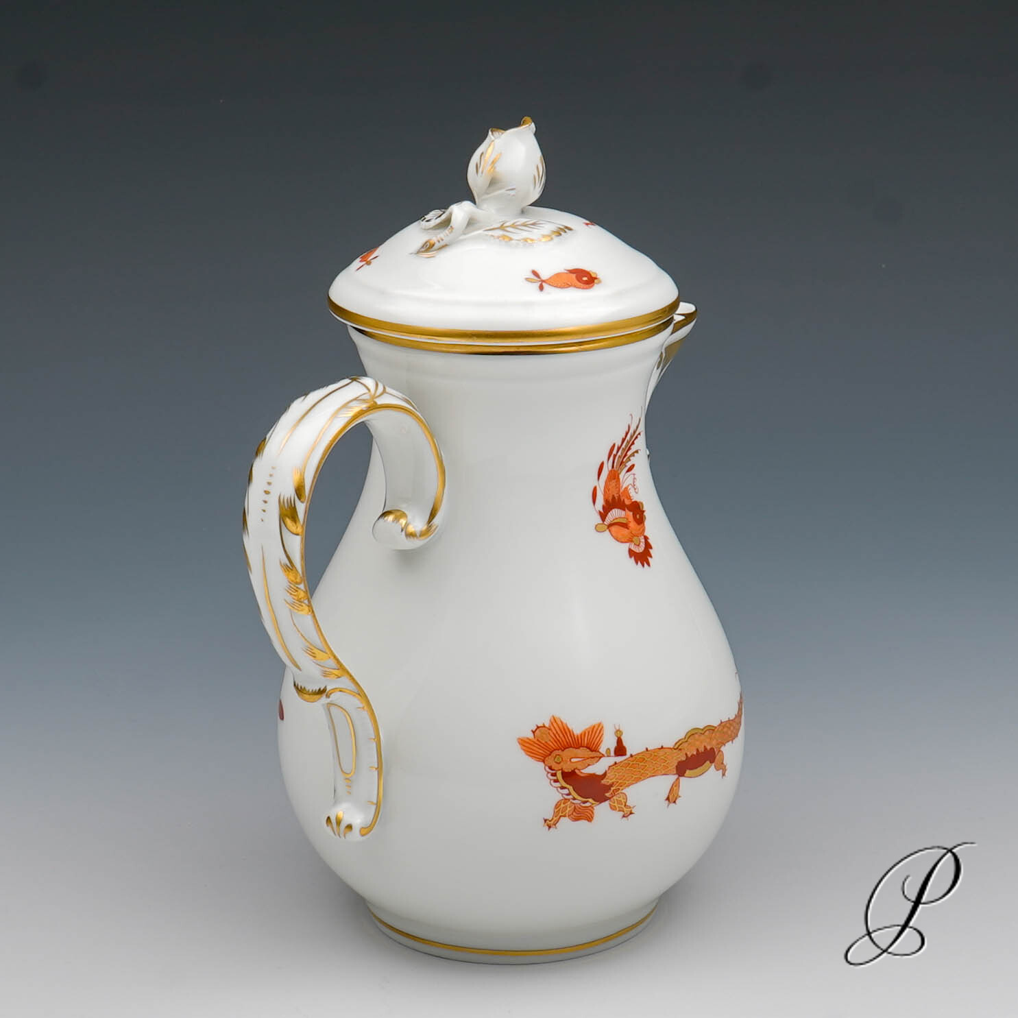 Mokkakanne Meissen 1.Wahl Reicher Drache Rot NP# 840,- EUR – Bild 4