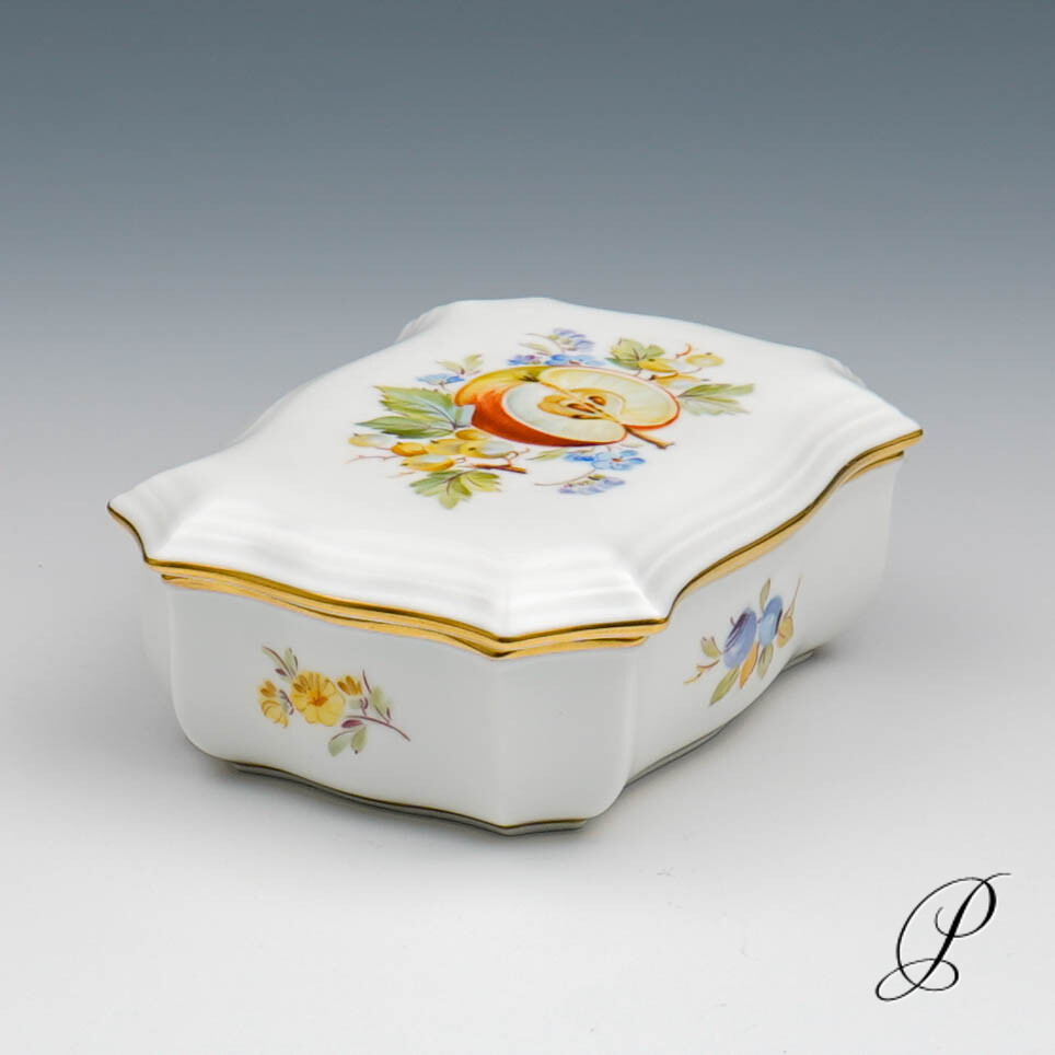 Dose Meissen 1.Wahl mit Obstmalerei NP# 569,- EUR – Bild 5