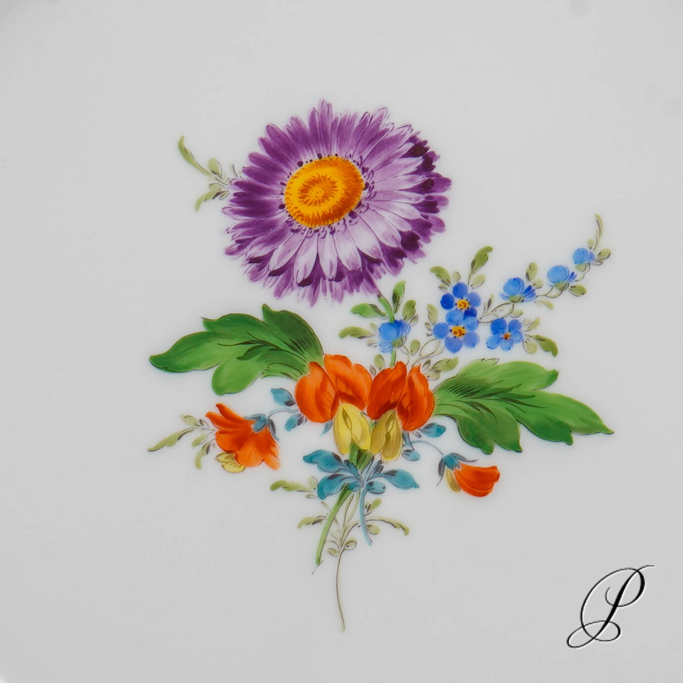 wunderschönes Likörset Meissen im Dekor Blume3 – Bild 11