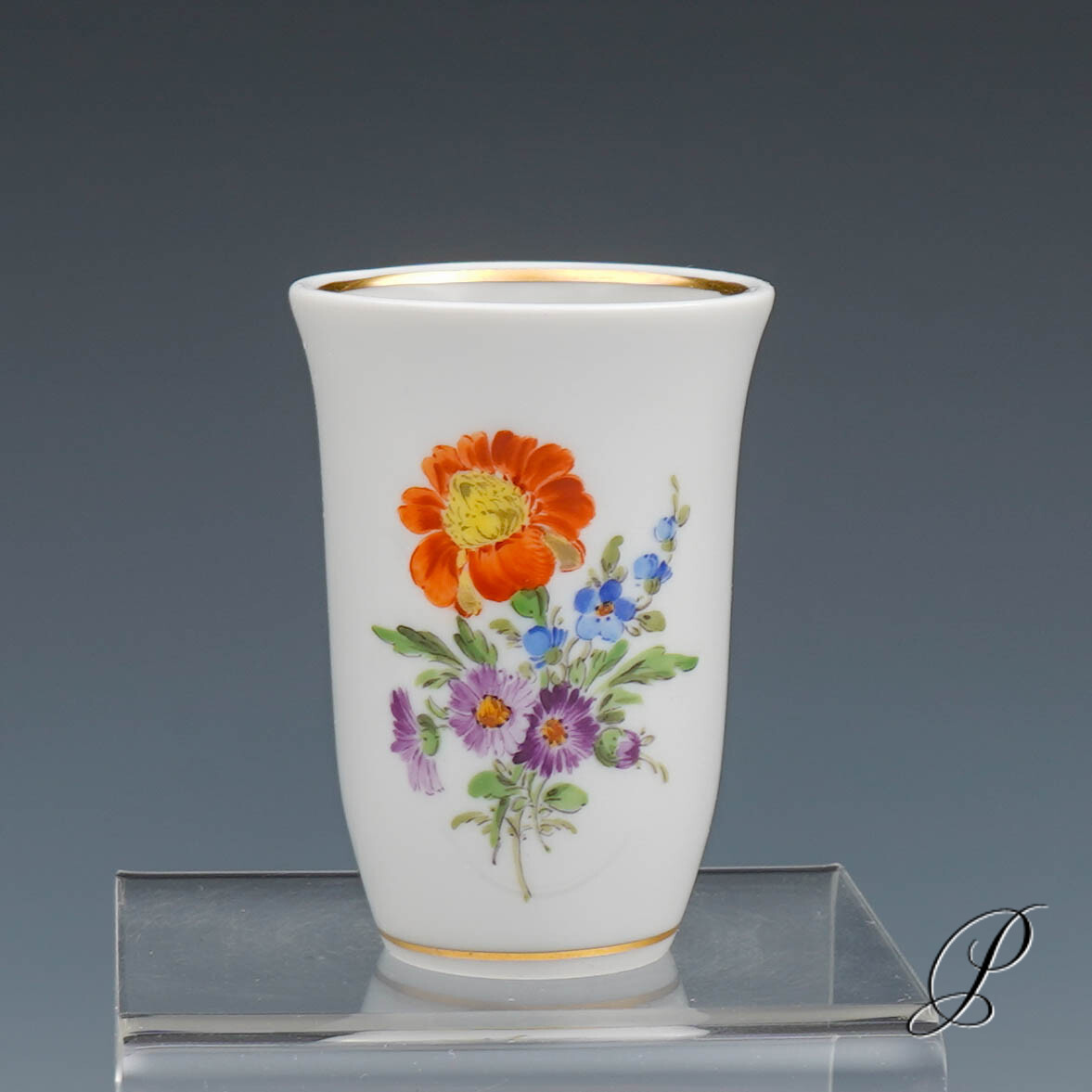 wunderschönes Likörset Meissen im Dekor Blume3 – Bild 14