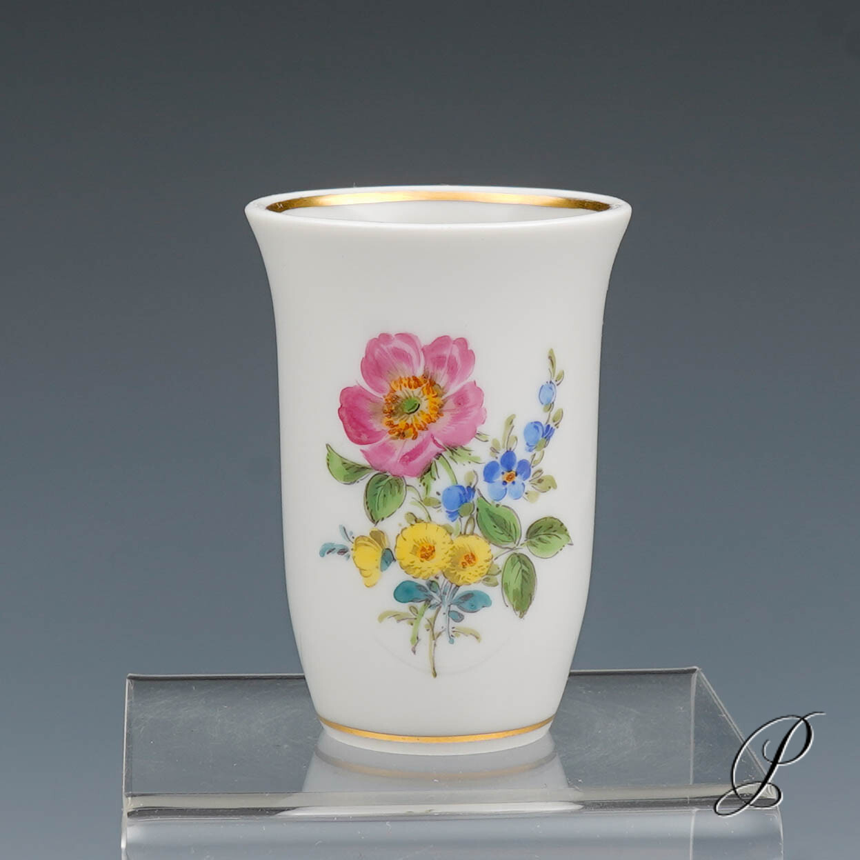wunderschönes Likörset Meissen im Dekor Blume3 – Bild 16