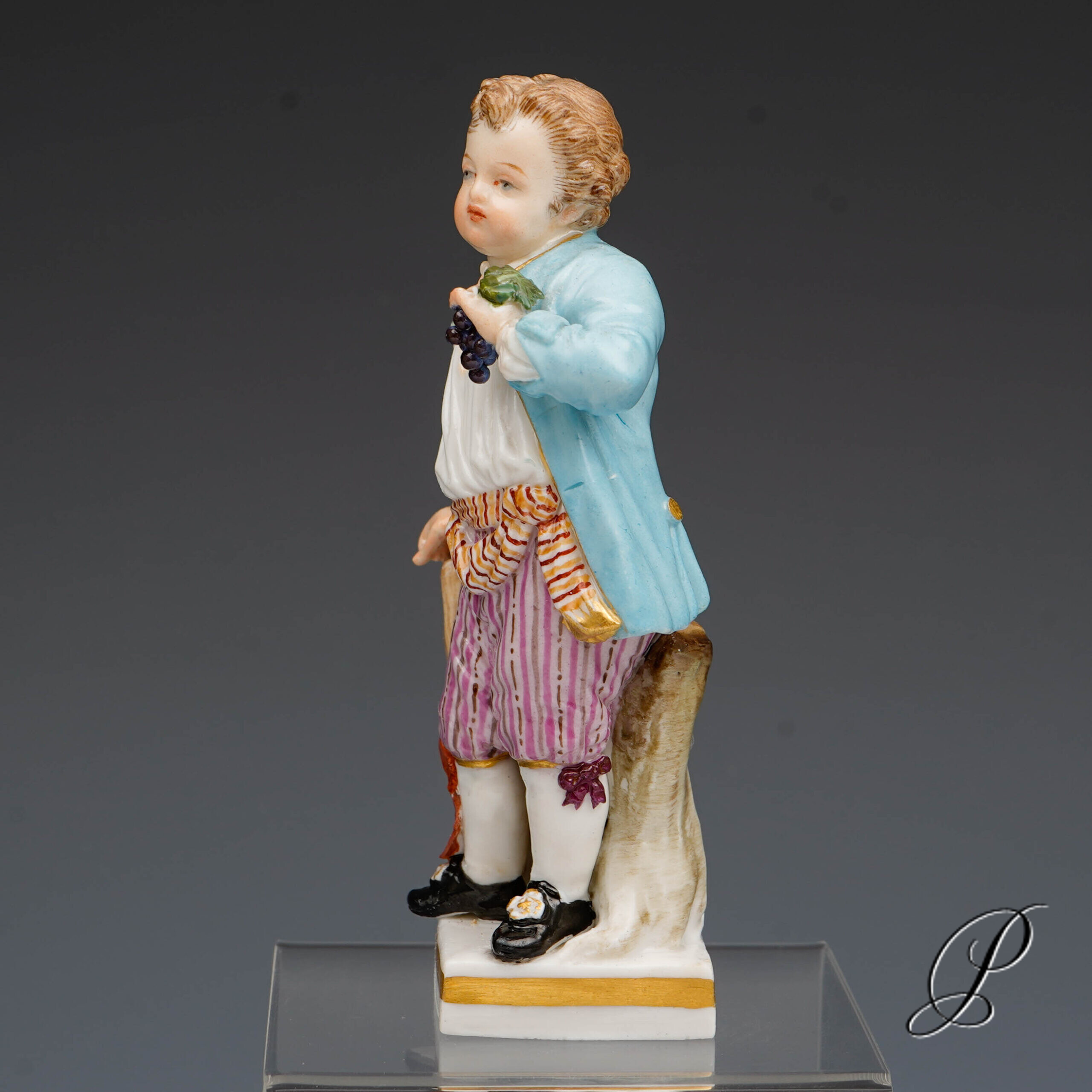 Meissen Figur Gärtnerkind Knaufzeit um 1900 von Michel Victor Acier – Bild 2