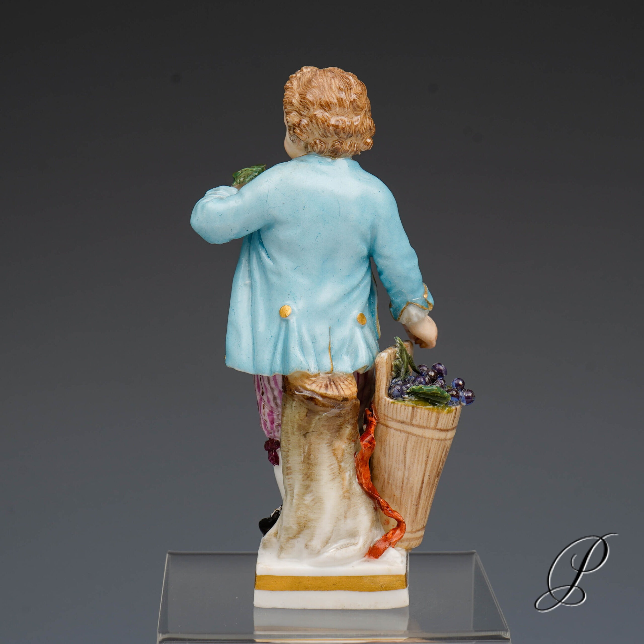Meissen Figur Gärtnerkind Knaufzeit um 1900 von Michel Victor Acier – Bild 4