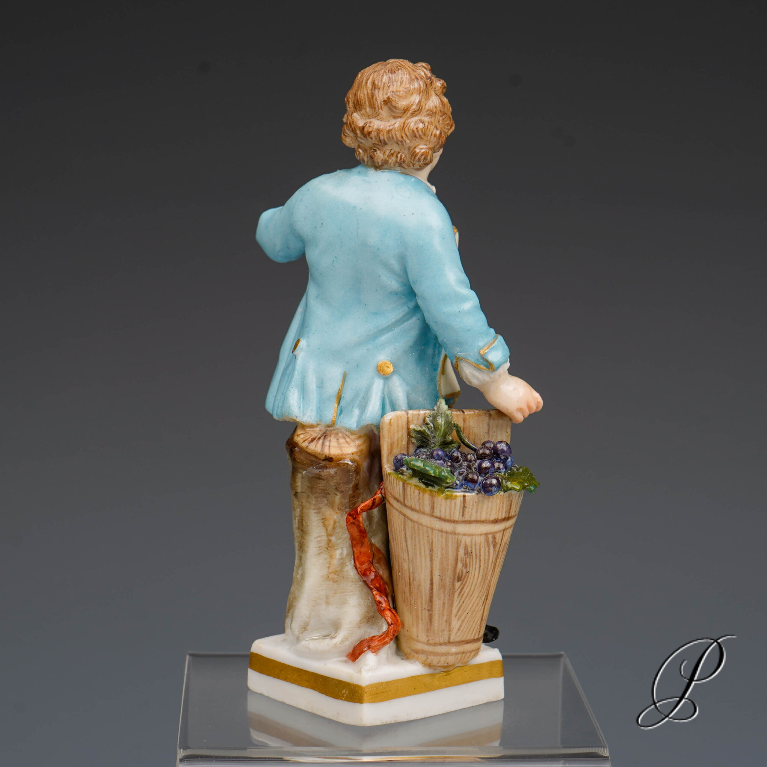 Meissen Figur Gärtnerkind Knaufzeit um 1900 von Michel Victor Acier – Bild 5