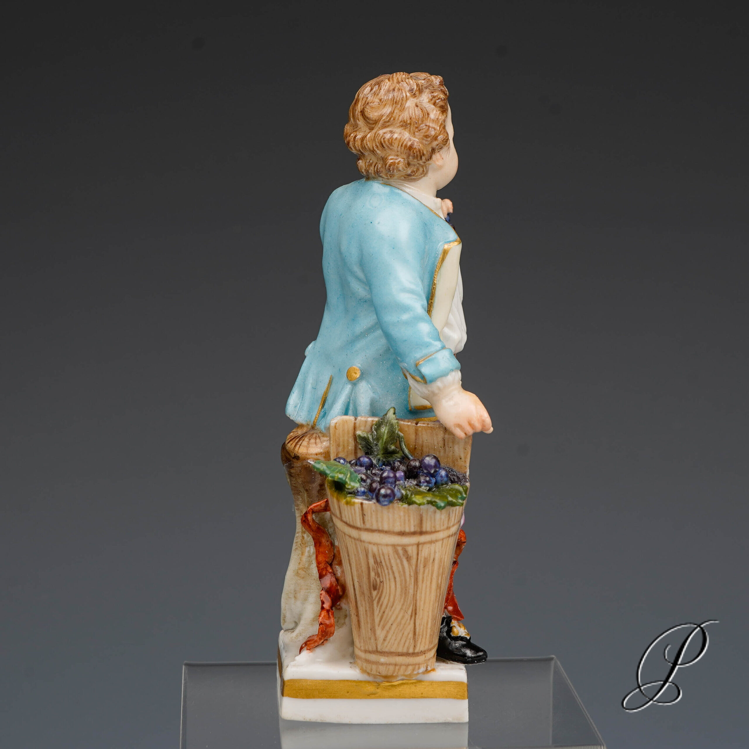 Meissen Figur Gärtnerkind Knaufzeit um 1900 von Michel Victor Acier – Bild 6