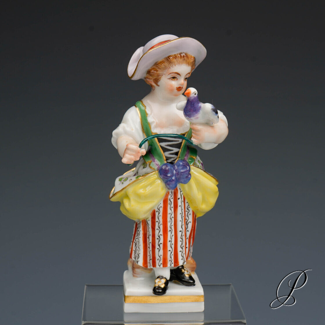 Meissen Figur Gärtnerkind 1.Wahl von Michel Victor Acier