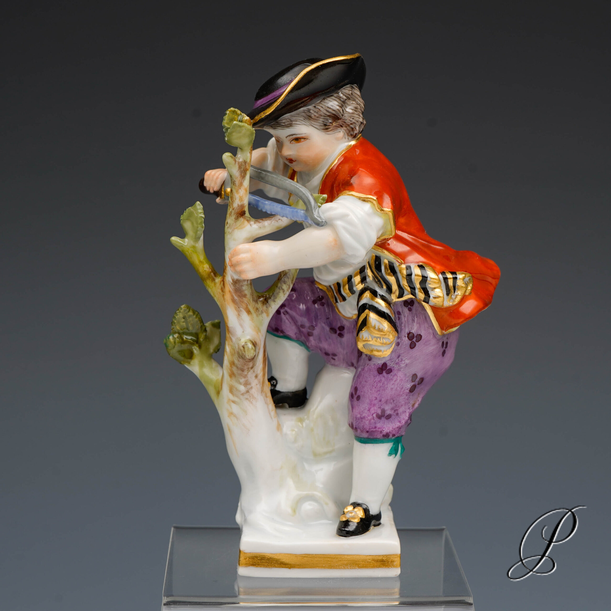 Meissen Figur Gärtnerkind 1.Wahl von Michel Victor Acier – Bild 2