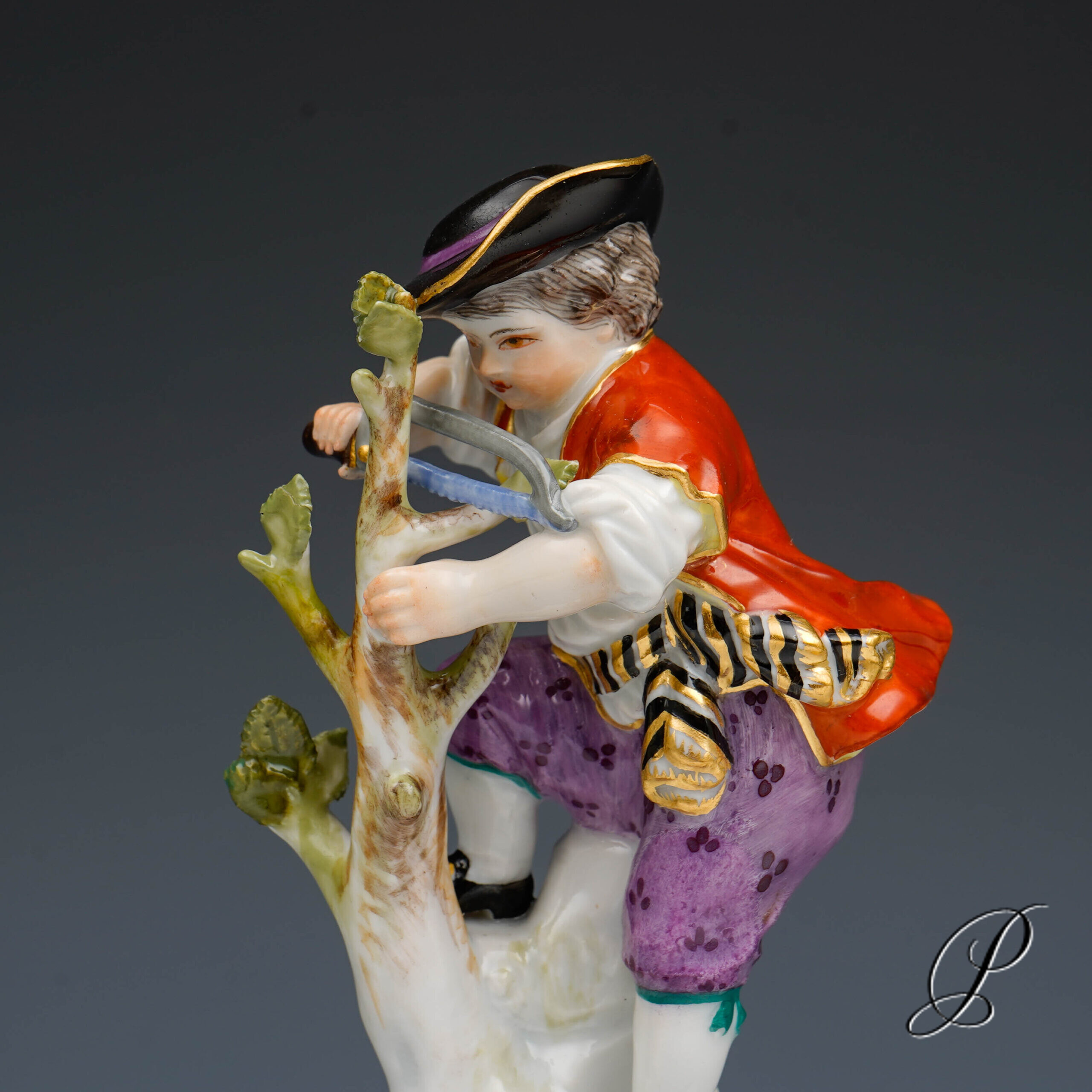 Meissen Figur Gärtnerkind 1.Wahl von Michel Victor Acier – Bild 3
