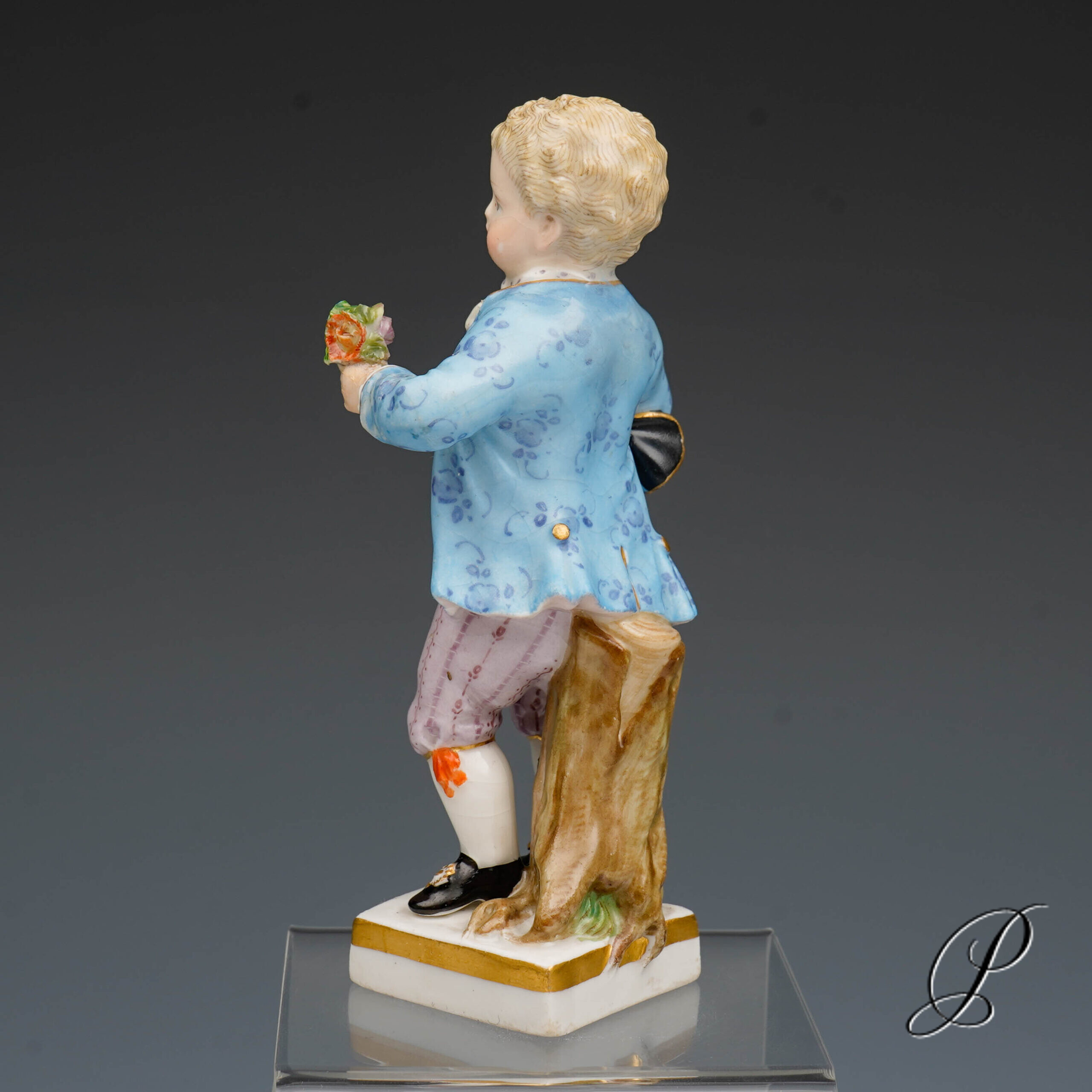 Meissen Gärtnerkind Knaufzeit um 1860 Jhd. von Michel Victor Acier – Bild 6