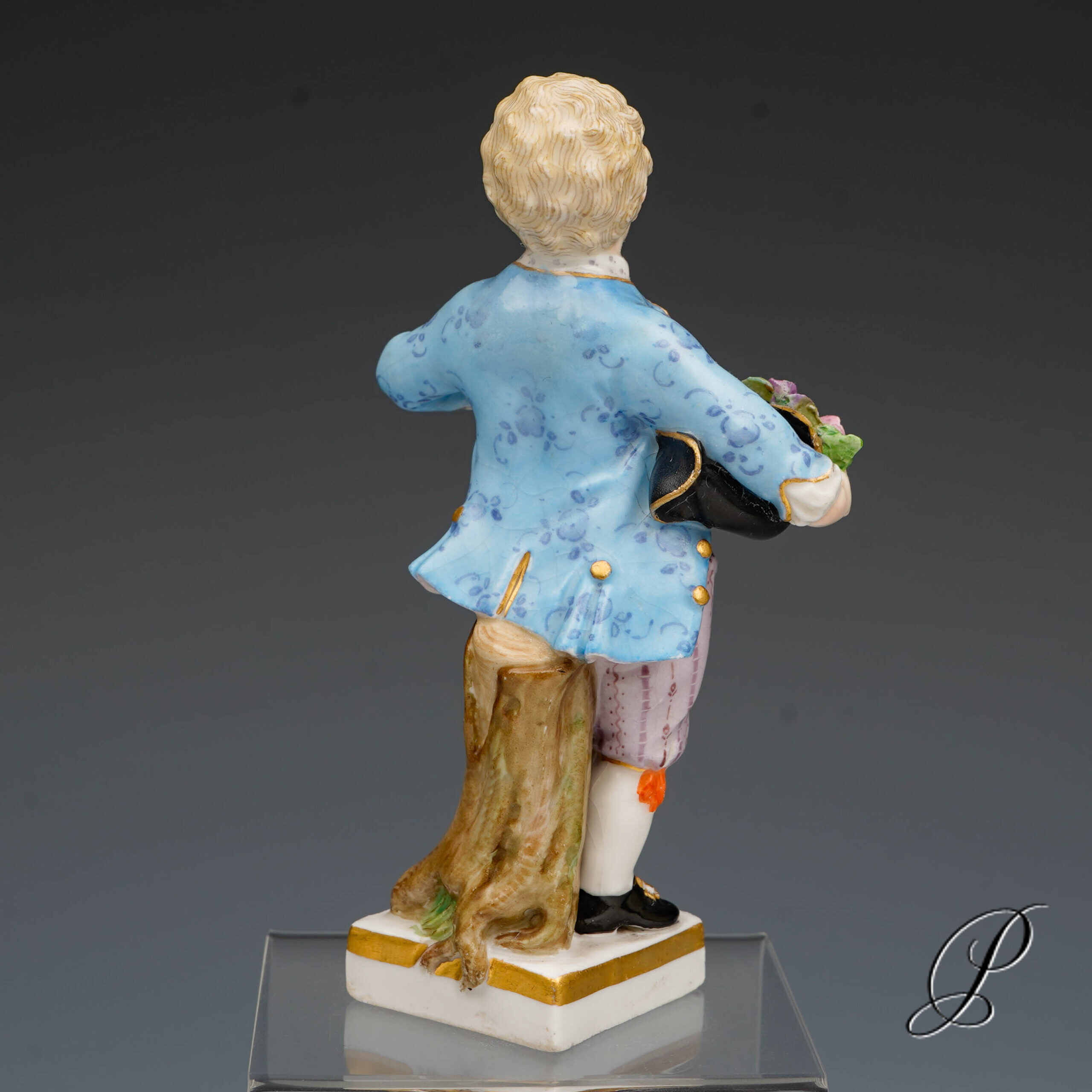 Meissen Gärtnerkind Knaufzeit um 1860 Jhd. von Michel Victor Acier – Bild 3