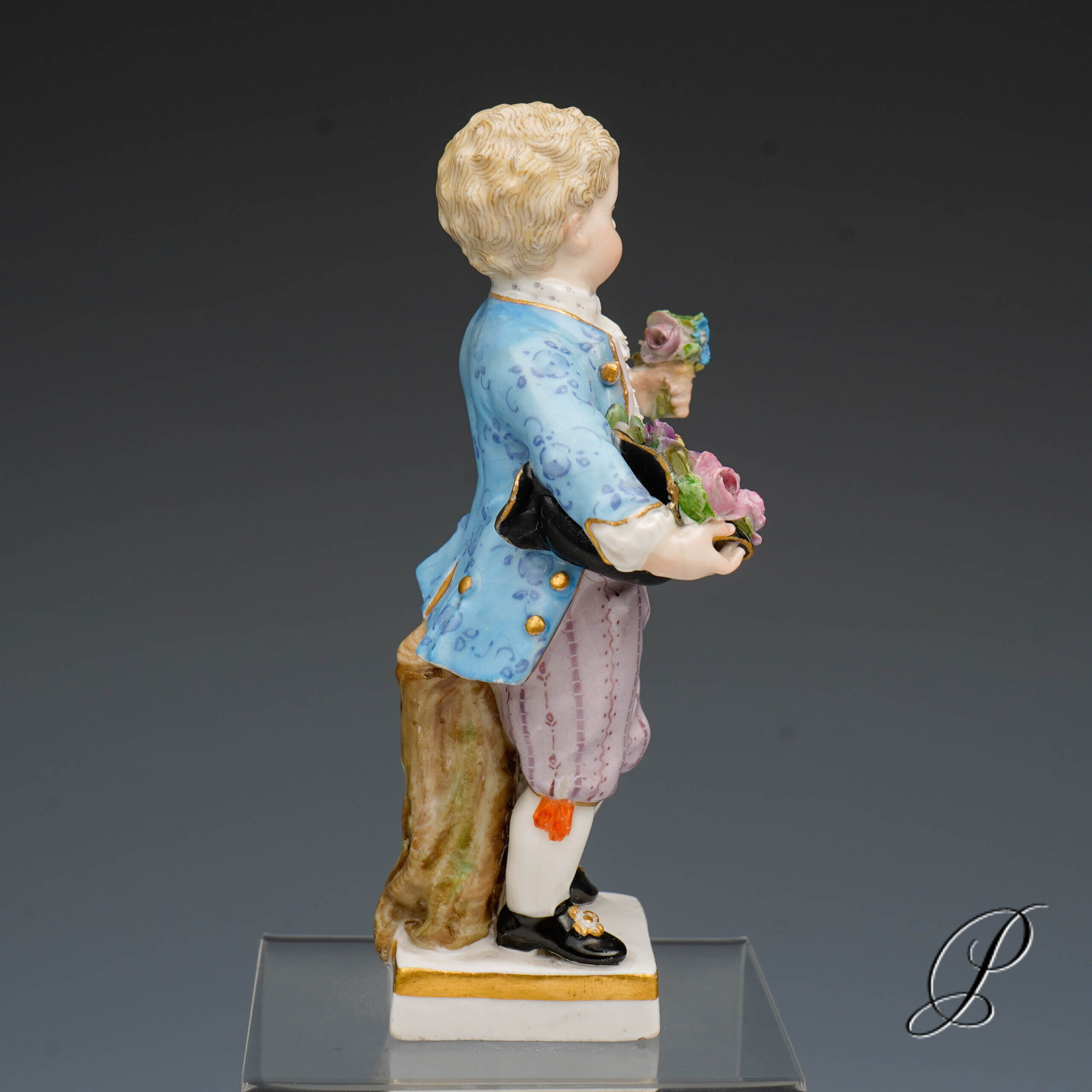 Meissen Gärtnerkind Knaufzeit um 1860 Jhd. von Michel Victor Acier – Bild 4