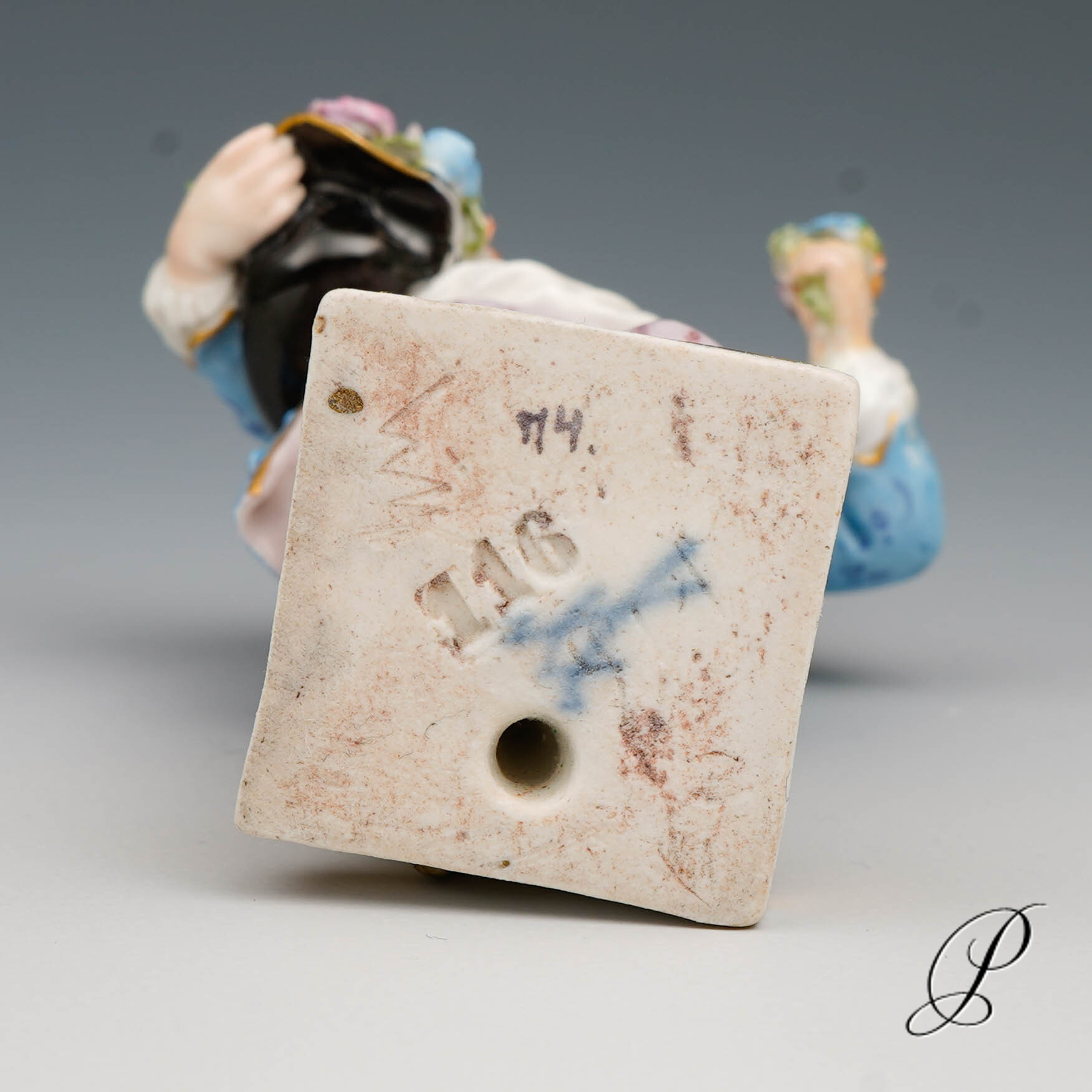 Meissen Gärtnerkind Knaufzeit um 1860 Jhd. von Michel Victor Acier – Bild 7