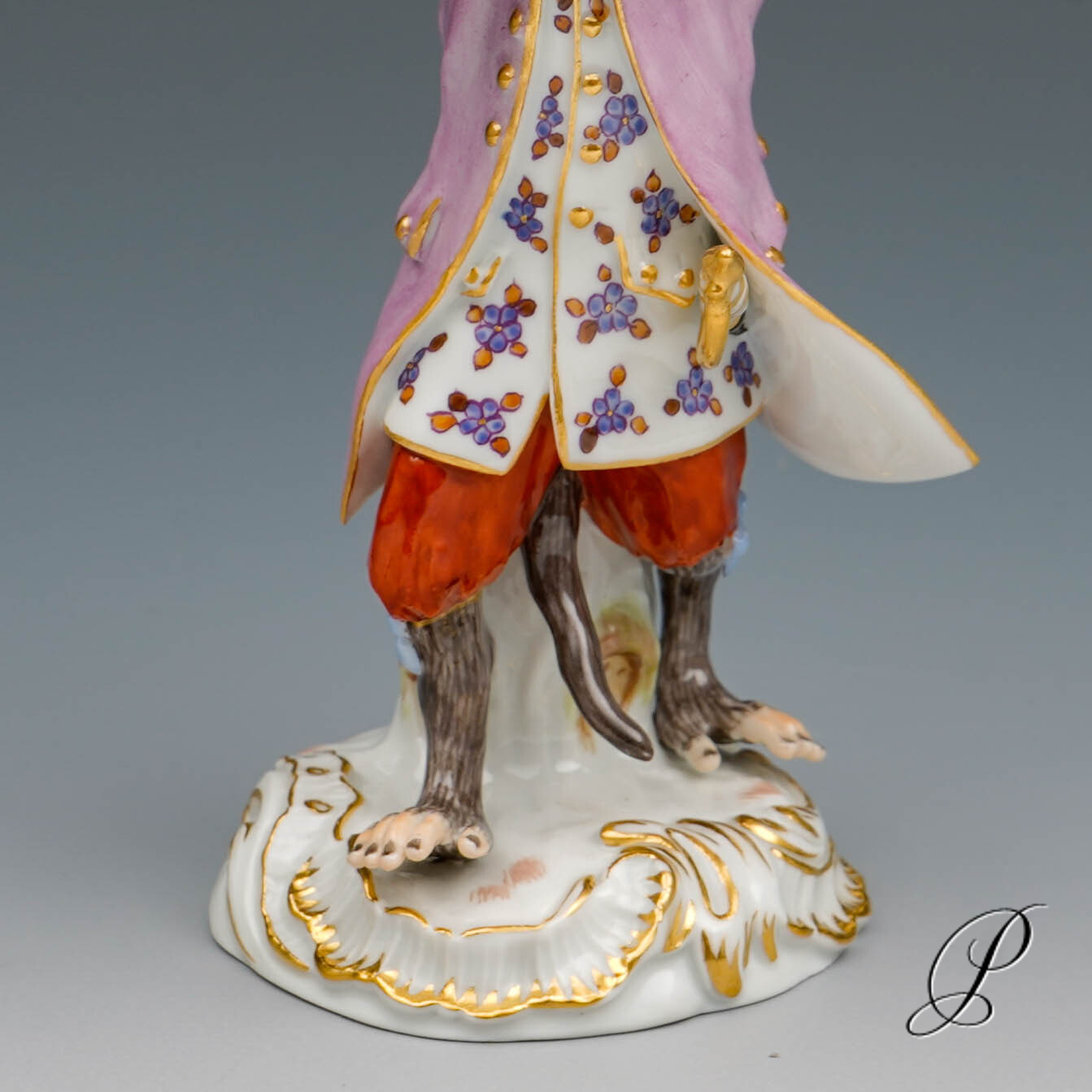 Figur Meissen 1.Wahl aus der Affenkapelle der Klarinettist – Bild 3