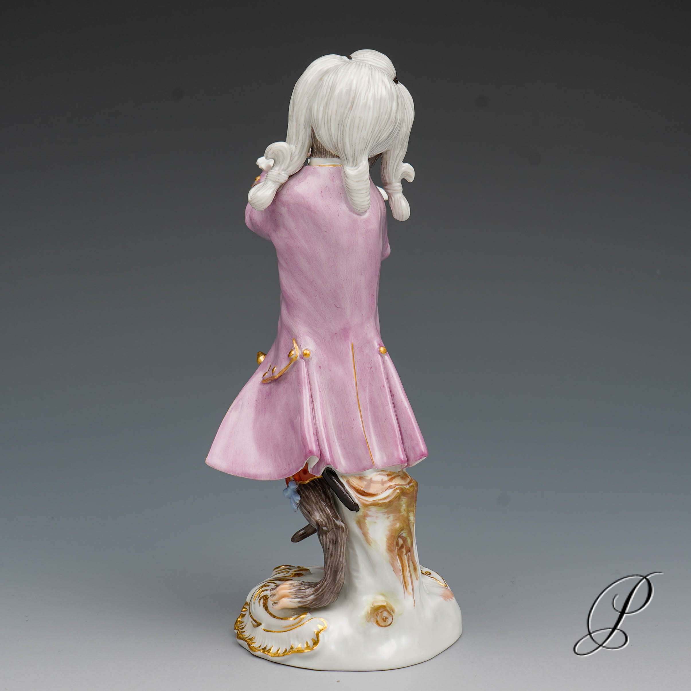Figur Meissen 1.Wahl aus der Affenkapelle der Klarinettist – Bild 6