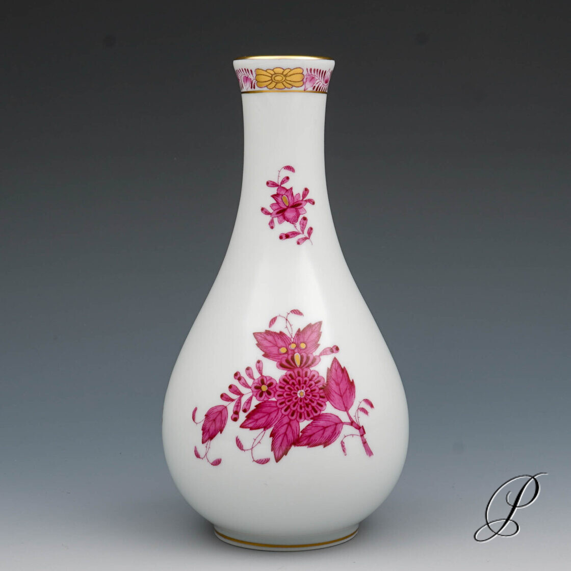 Herend Vase im Dekor Apponyi purpur