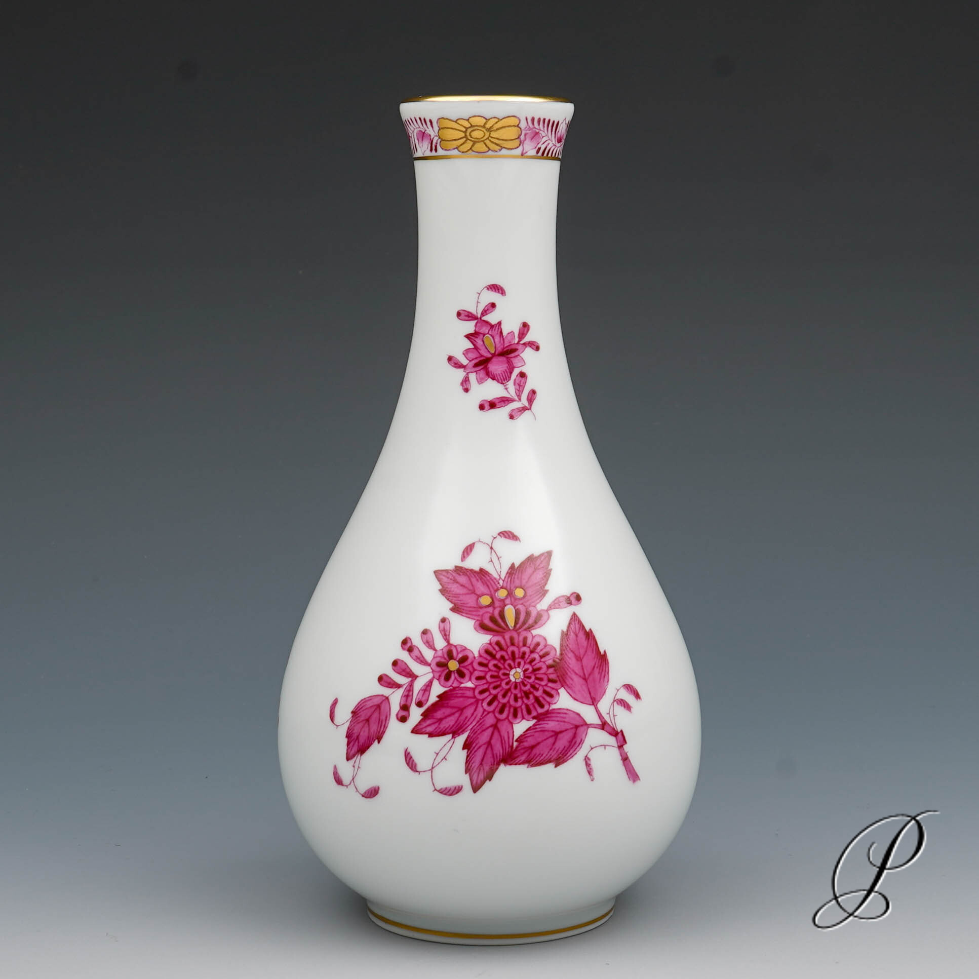 Herend Vase im Dekor Apponyi purpur