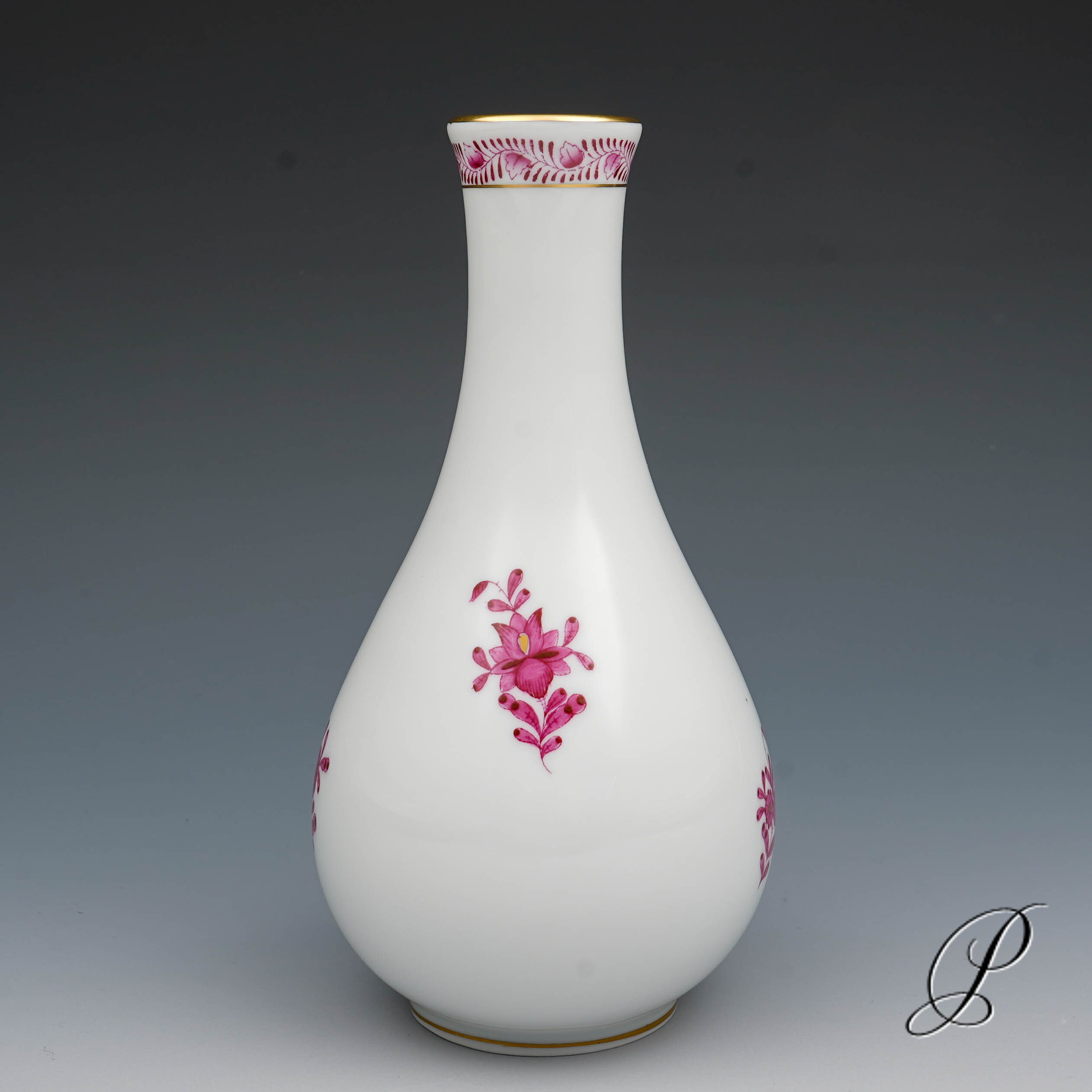 Herend Vase im Dekor Apponyi purpur – Bild 3