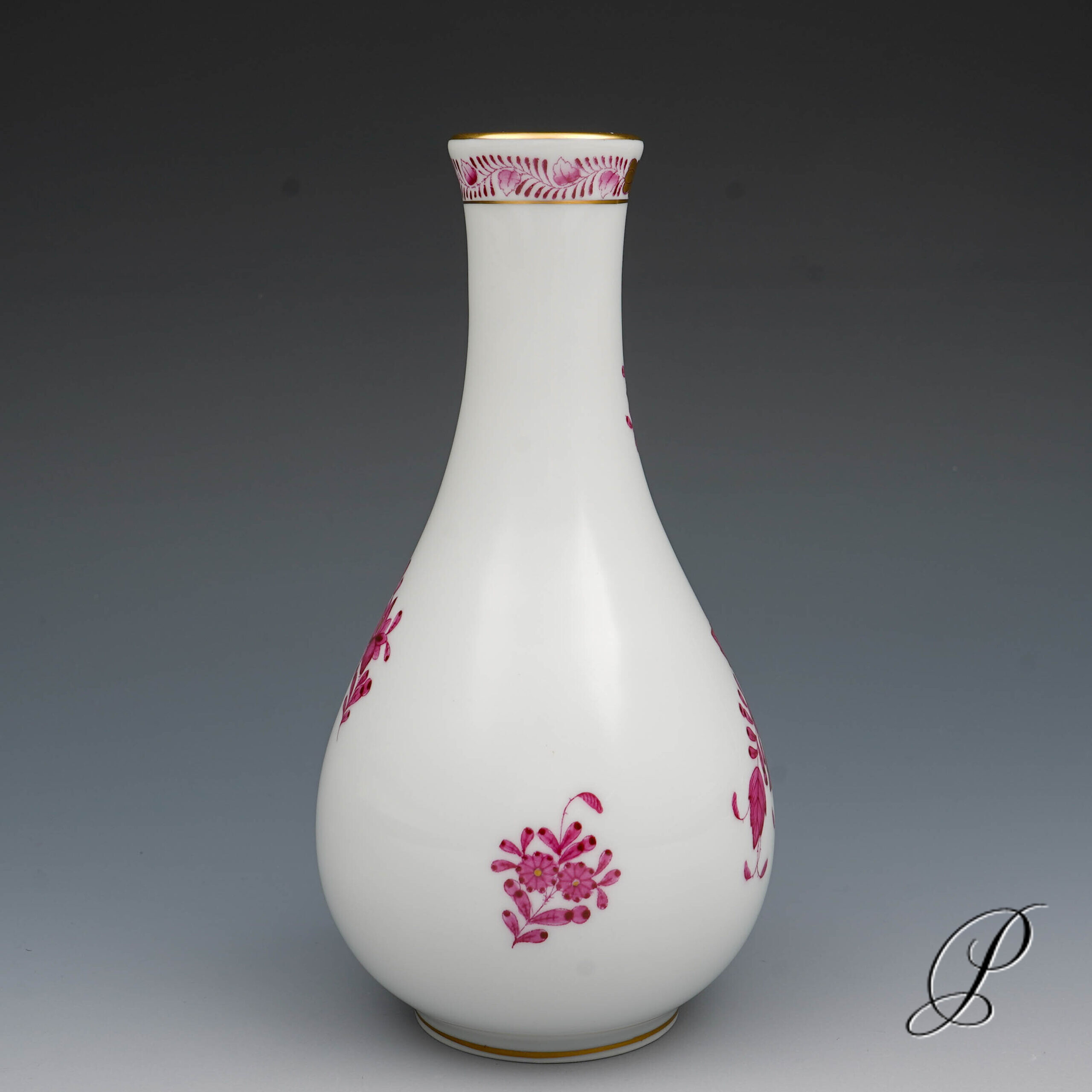 Herend Vase im Dekor Apponyi purpur – Bild 4