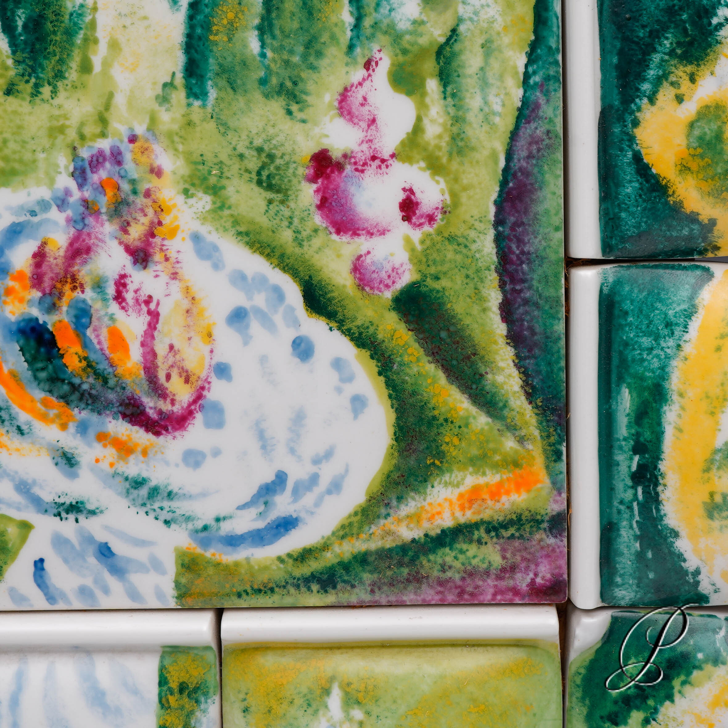 Meissen Wandbild im impressionistischer Stil und mit aquarellartige Technik – Bild 8