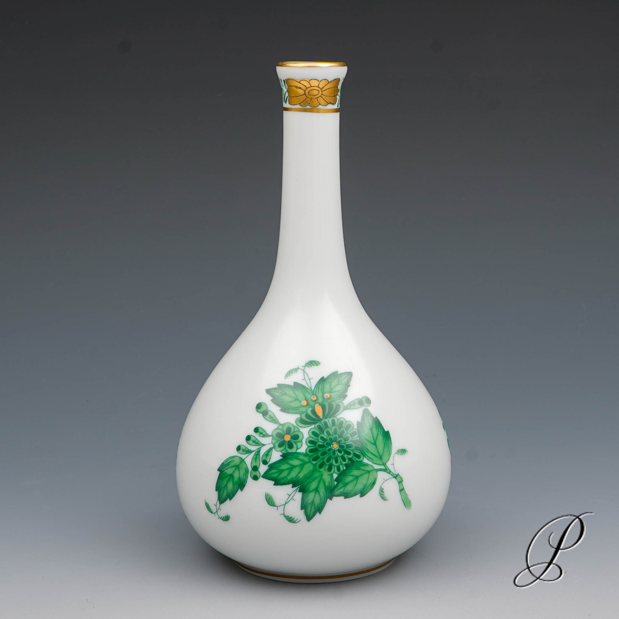 kleine Vase Herend Apponyi grün