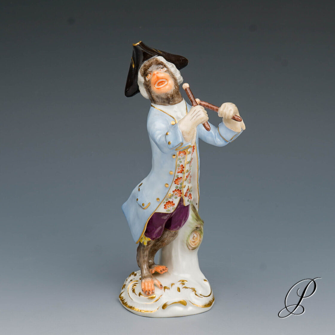 Meissen Figur 1.Wahl der Paukenschläger aus der Affenkapelle