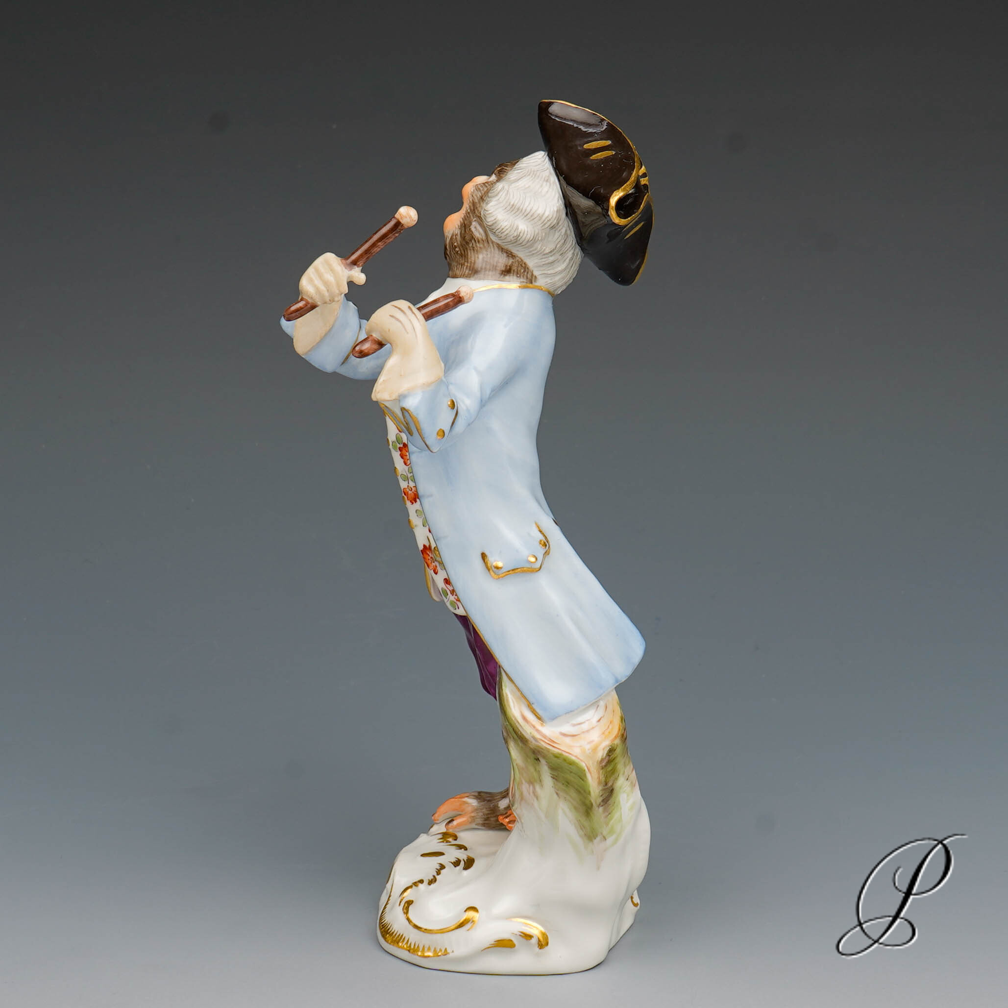 Meissen Figur 1.Wahl der Paukenschläger aus der Affenkapelle – Bild 5