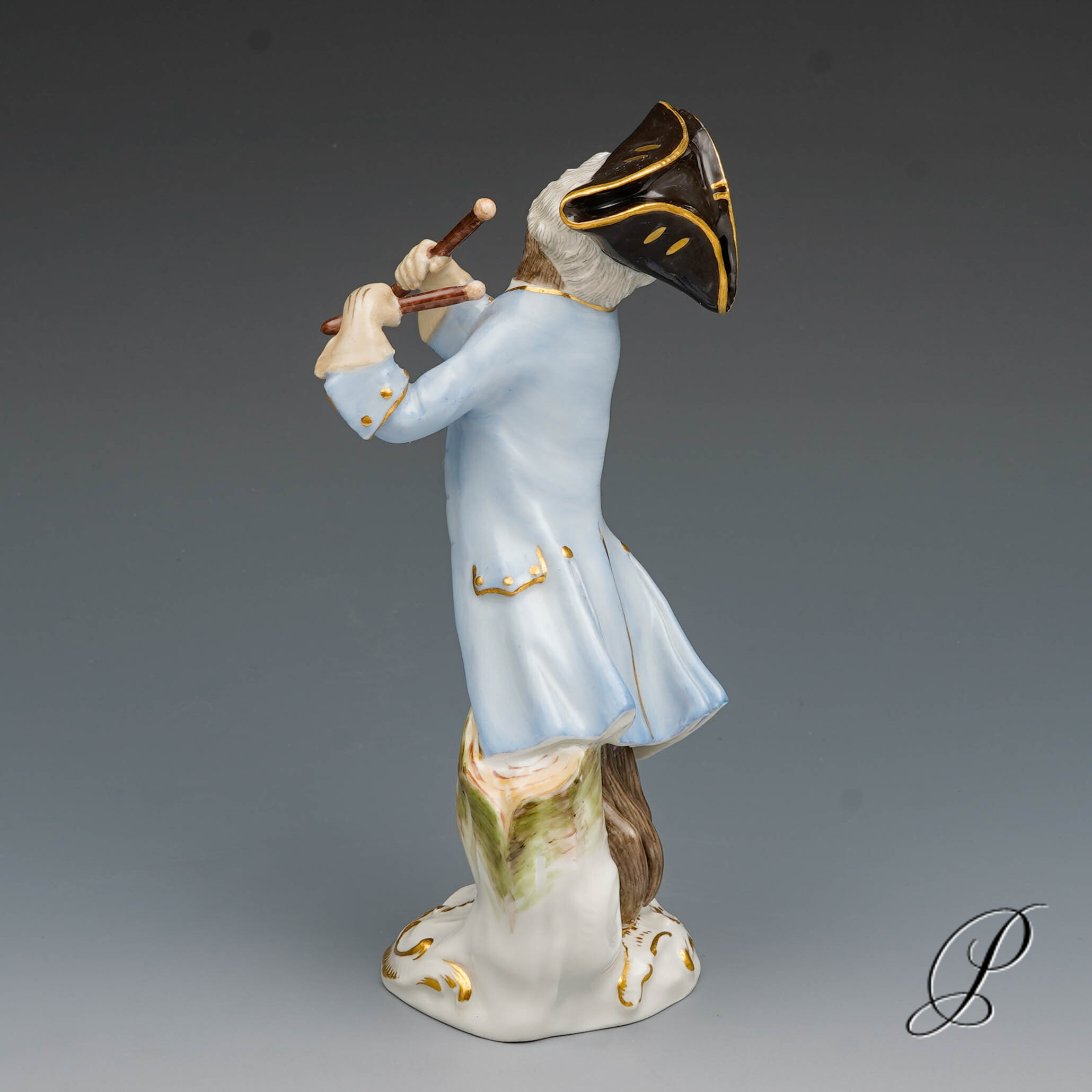 Meissen Figur 1.Wahl der Paukenschläger aus der Affenkapelle – Bild 6