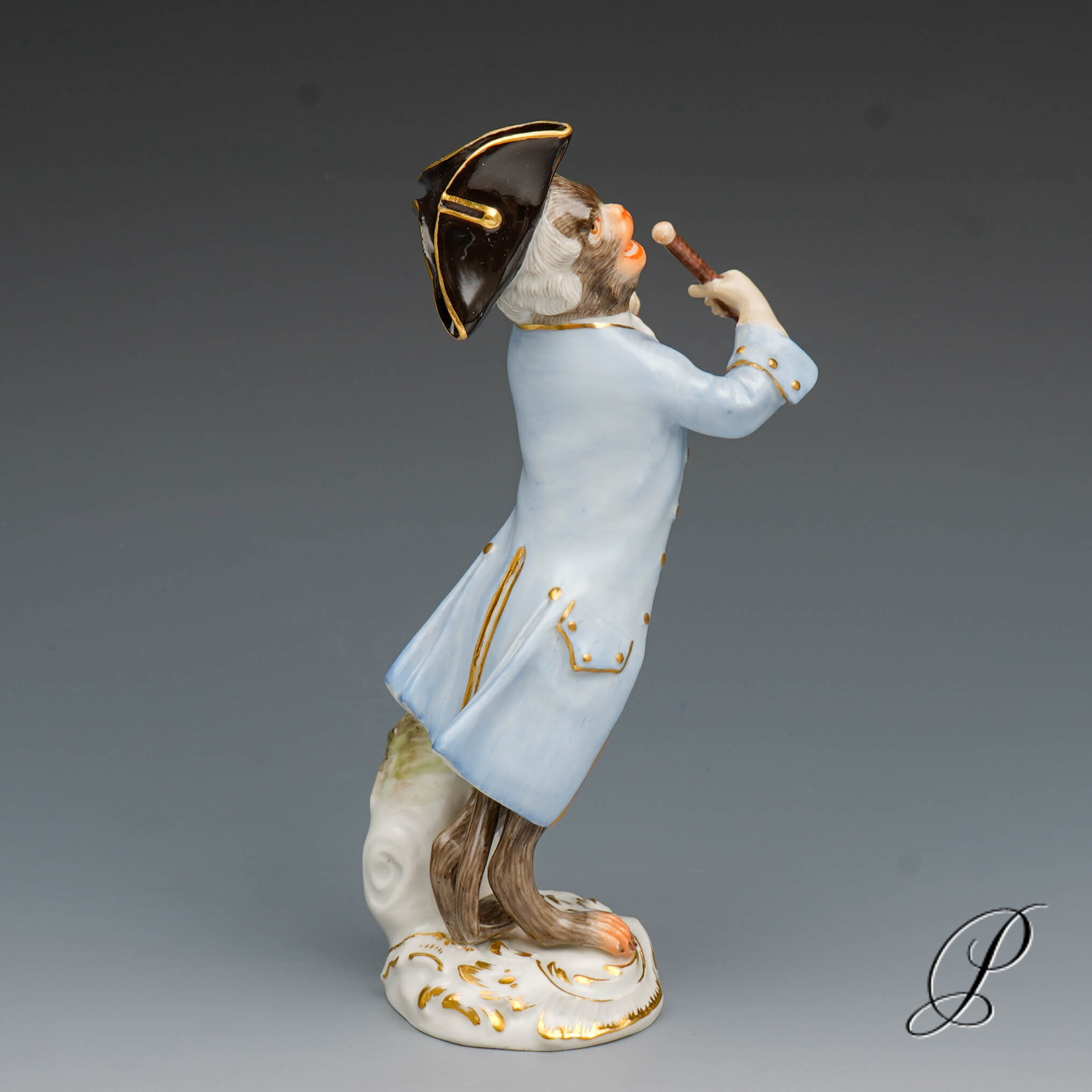 Meissen Figur 1.Wahl der Paukenschläger aus der Affenkapelle – Bild 8