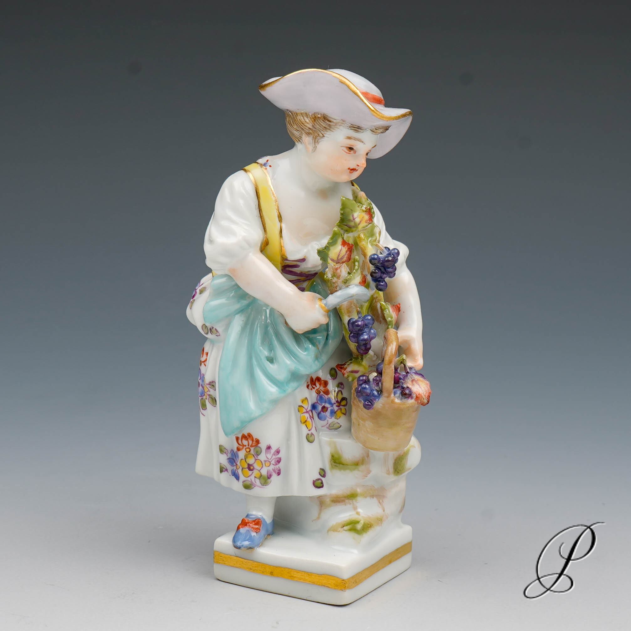 Meissen Figur Gärtnerkind 1.Wahl von Michel Victor Acier – Bild 2