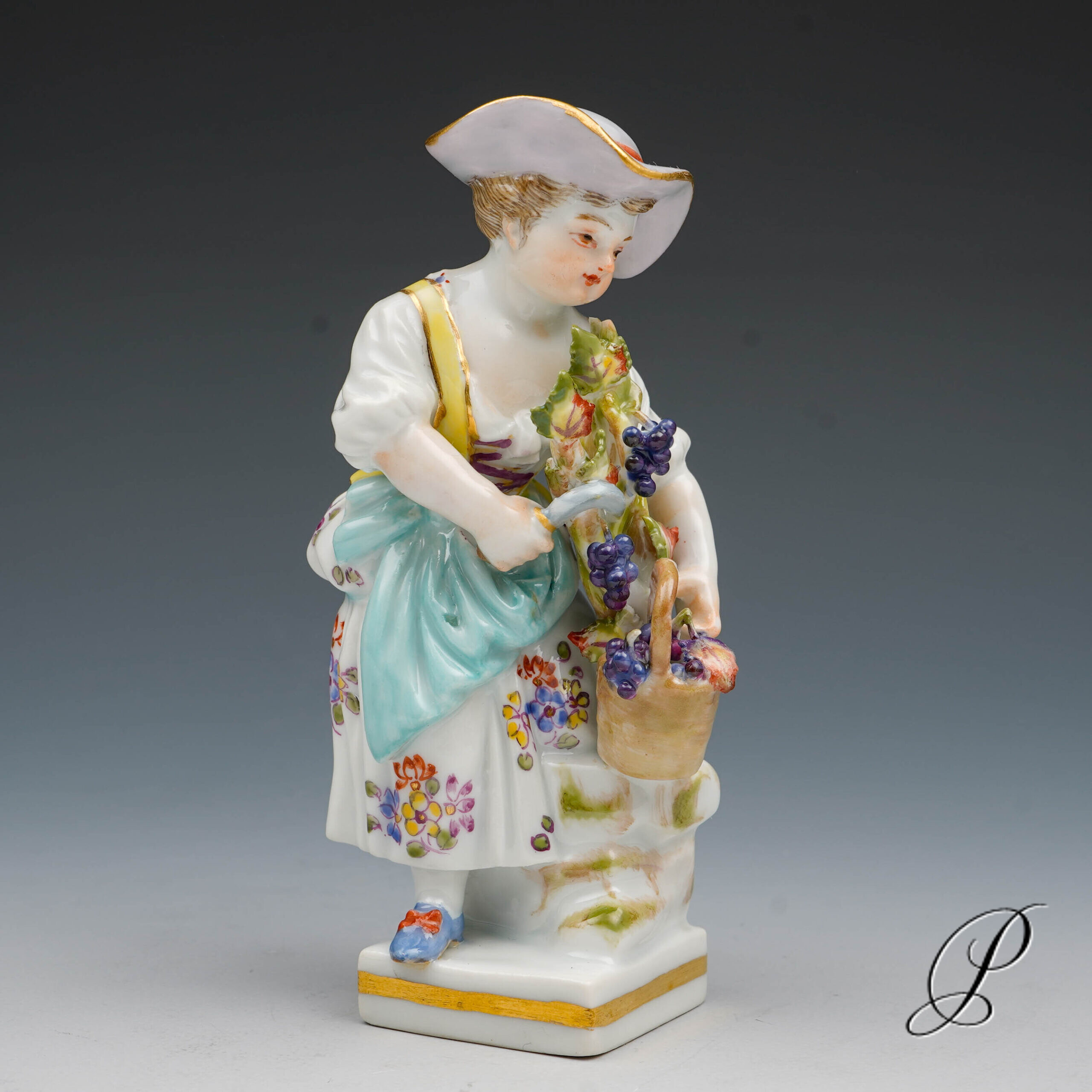 Meissen Figur Gärtnerkind 1.Wahl von Michel Victor Acier – Bild 3