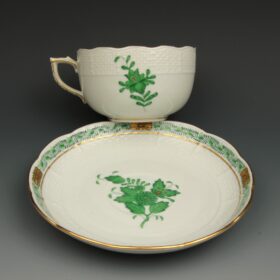 6 Kaffeegedecke Herend Ap grün3_0