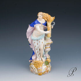große Figur Meissen 1.Wahl Knaufzeit um 1890 " Allegorie der Sommer " von Elias Meyer