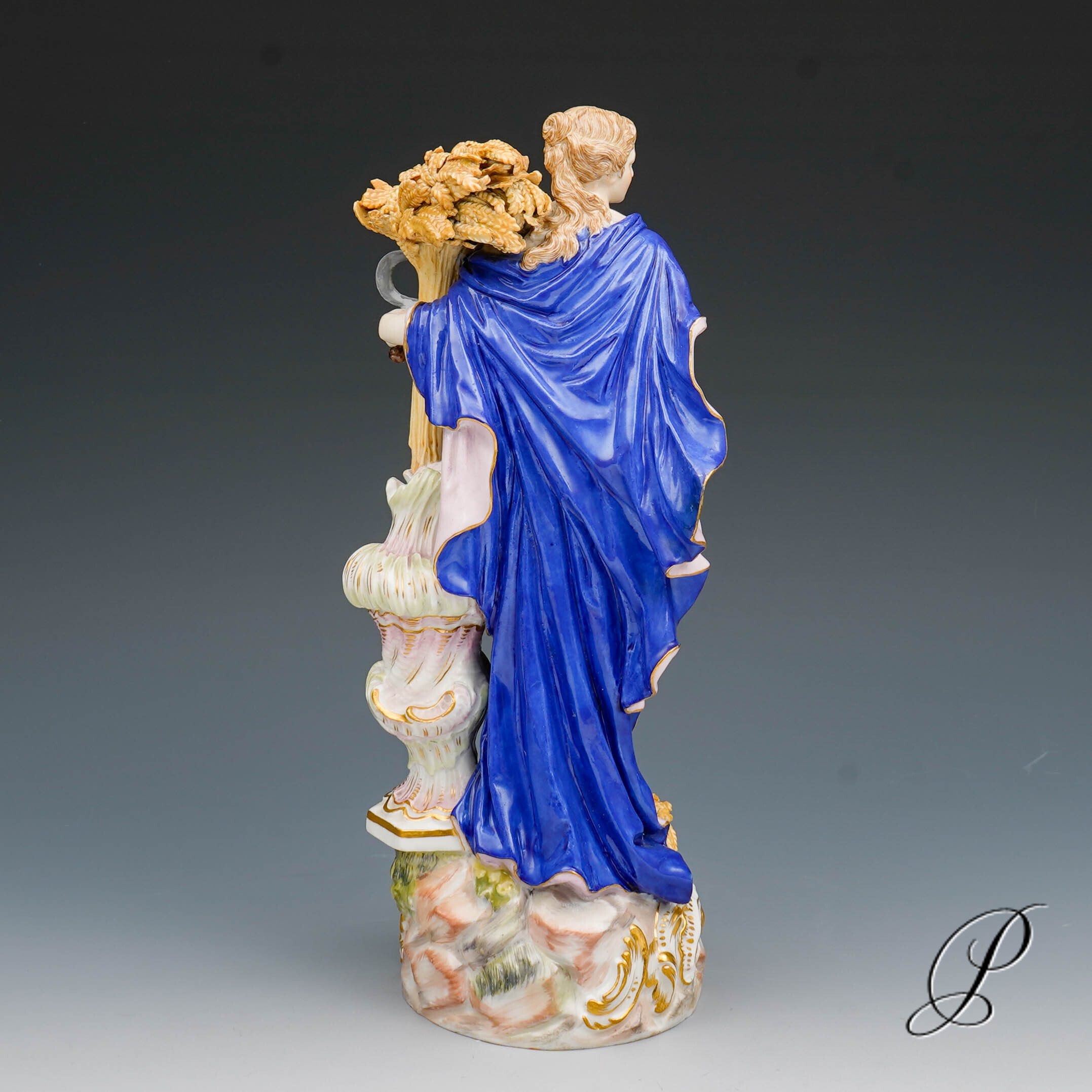große Figur Meissen 1.Wahl Knaufzeit um 1890 " Allegorie der Sommer " von Elias Meyer – Bild 11
