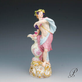 große Figur Meissen 1.Wahl Knaufzeit um 1890 " Allegorie der Herbst " von Elias Meyer