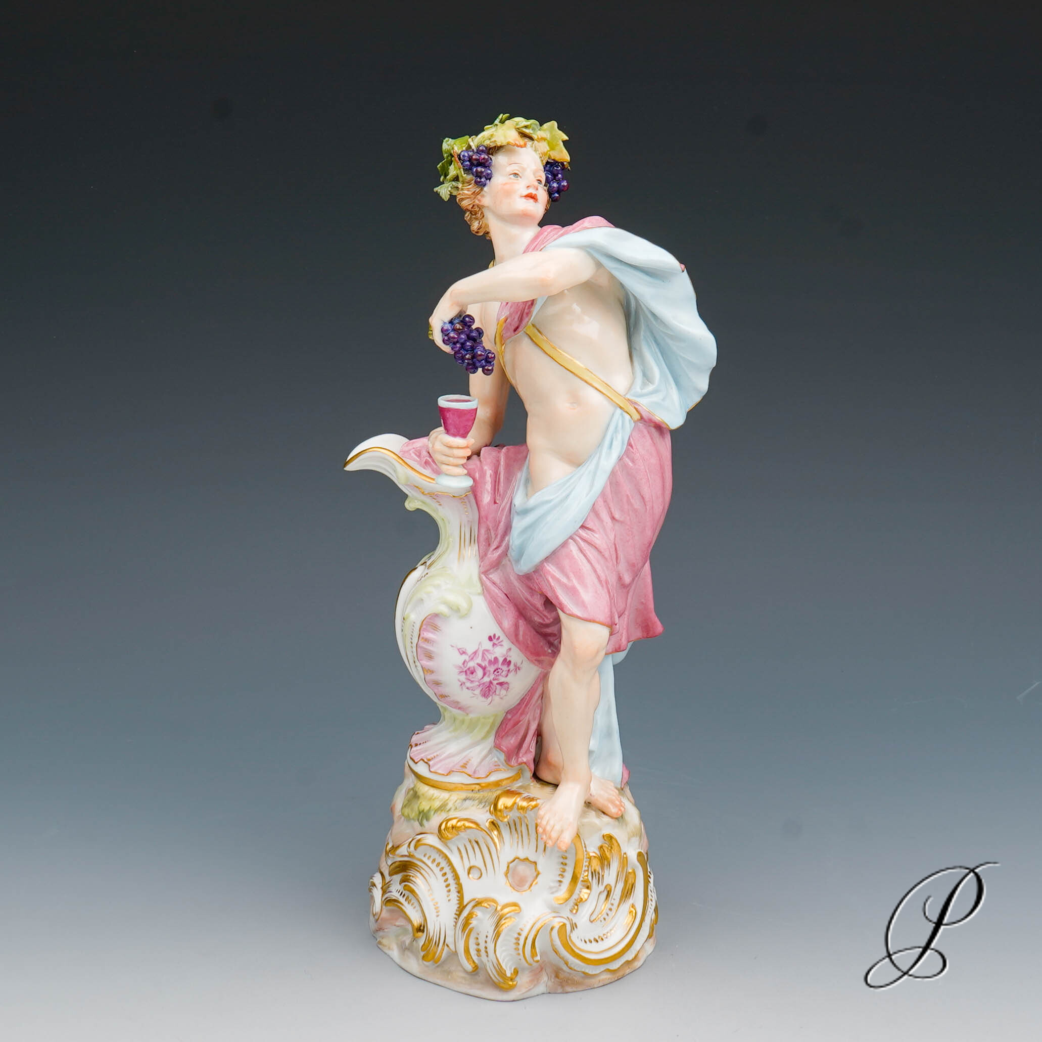 große Figur Meissen 1.Wahl Knaufzeit um 1890 " Allegorie der Herbst " von Elias Meyer