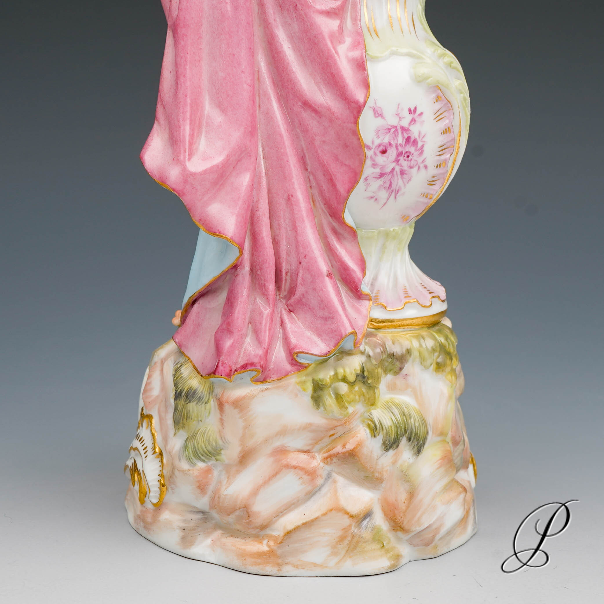 große Figur Meissen 1.Wahl Knaufzeit um 1890 " Allegorie der Herbst " von Elias Meyer – Bild 8