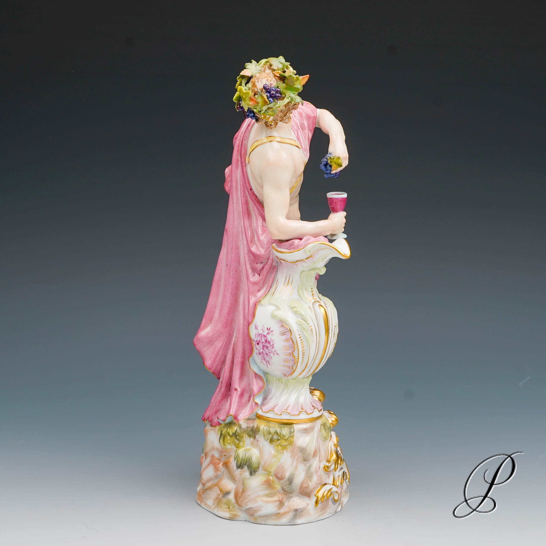 große Figur Meissen 1.Wahl Knaufzeit um 1890 " Allegorie der Herbst " von Elias Meyer – Bild 10