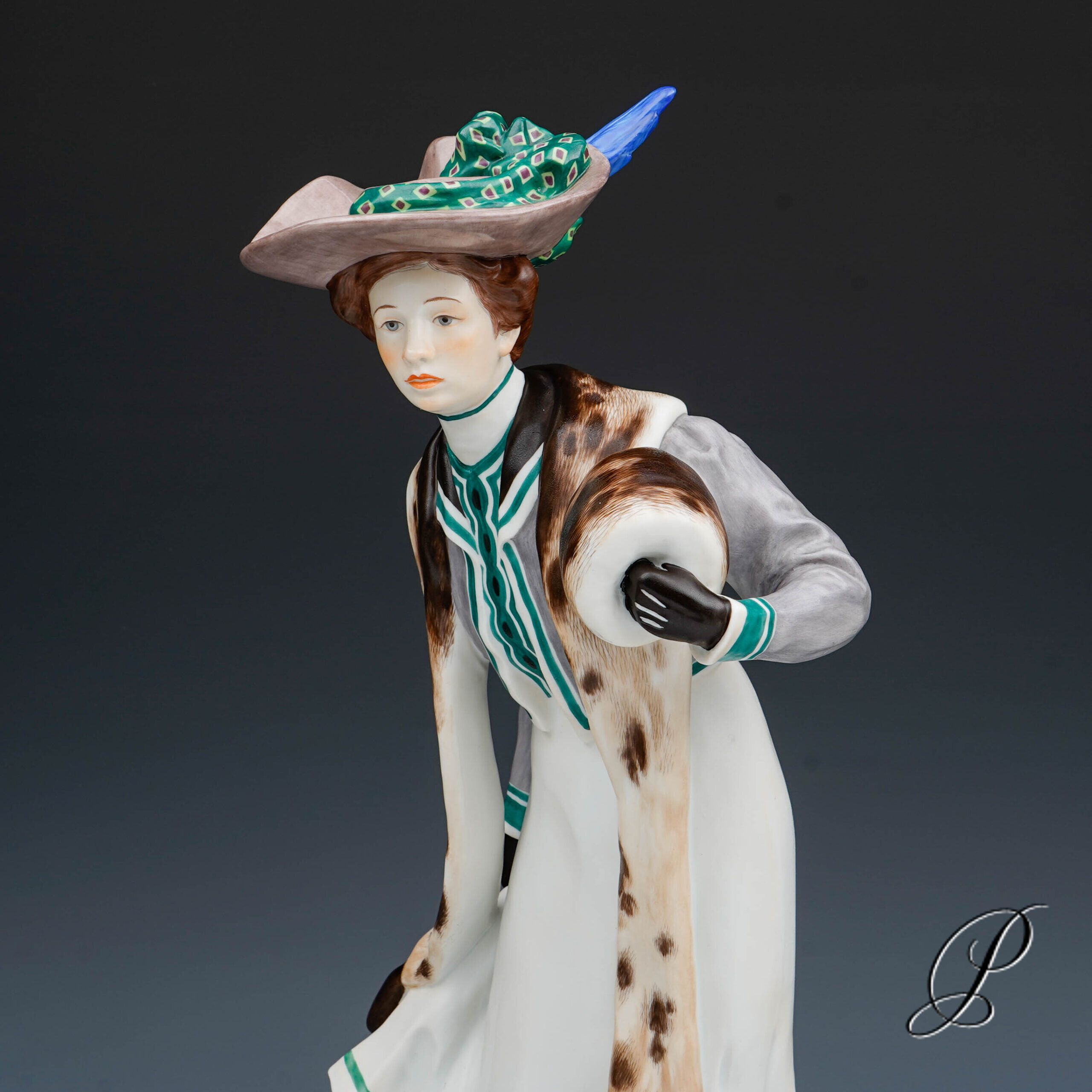 seltene Meissen Jugendstilfigur " Dame mit Muff" von Konrad Hentschel – Bild 4