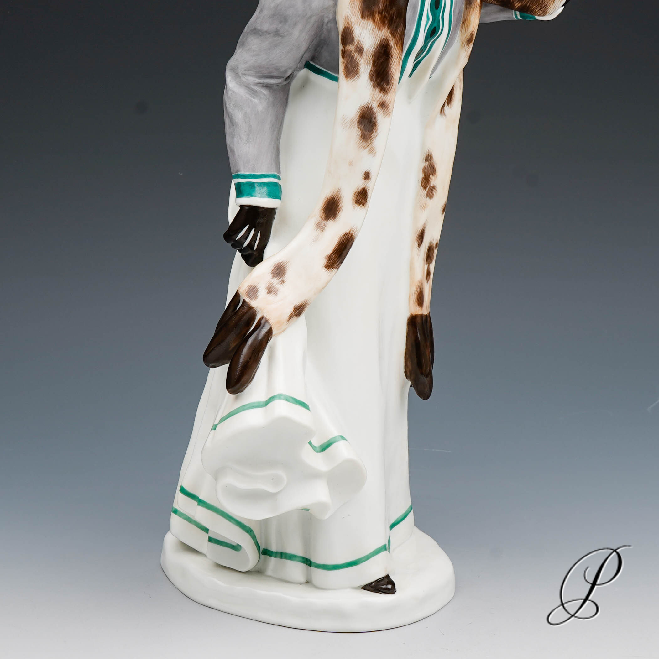 seltene Meissen Jugendstilfigur " Dame mit Muff" von Konrad Hentschel – Bild 12