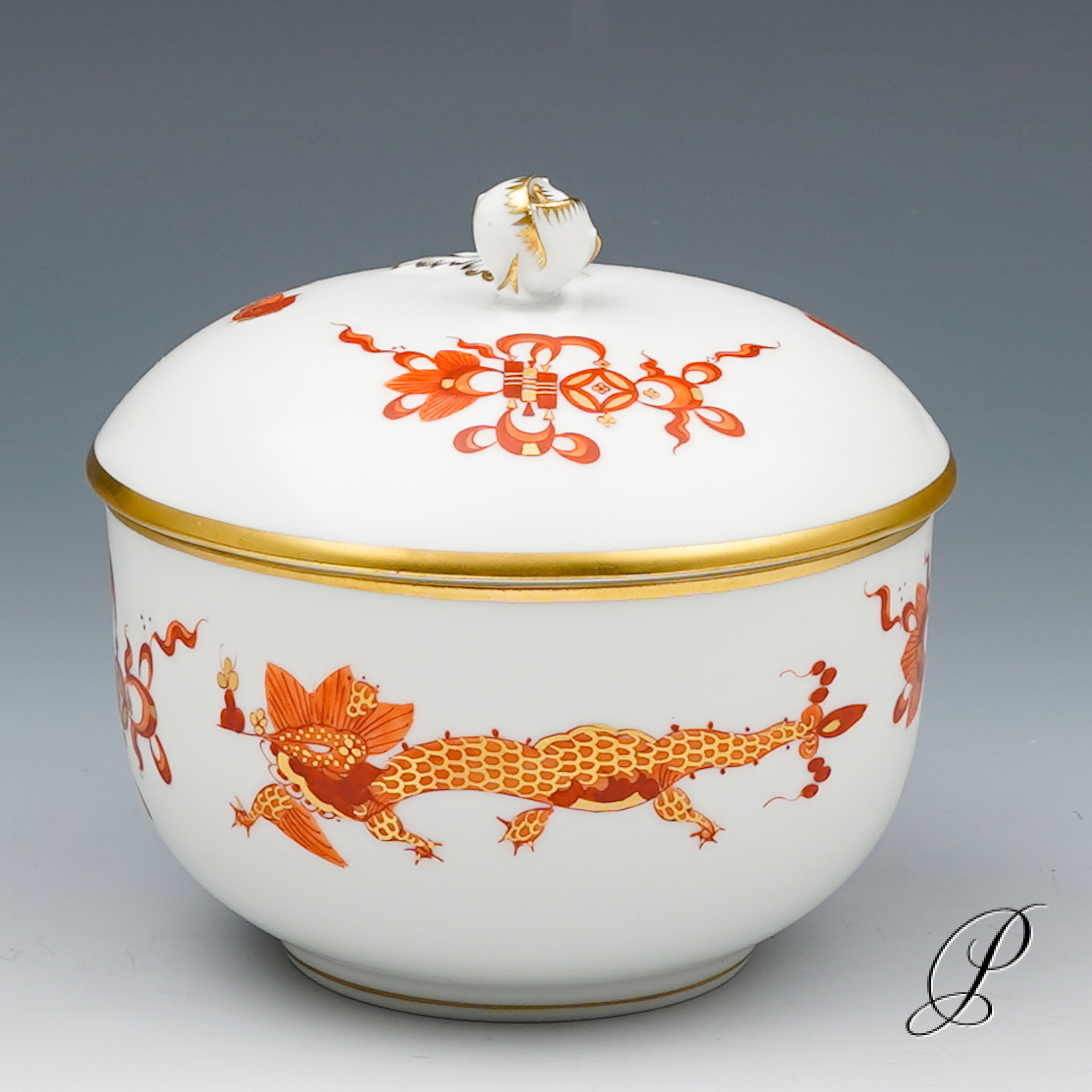 Kaffeeservice Meissen 1.Wahl Reicher Drache rot – Bild 8