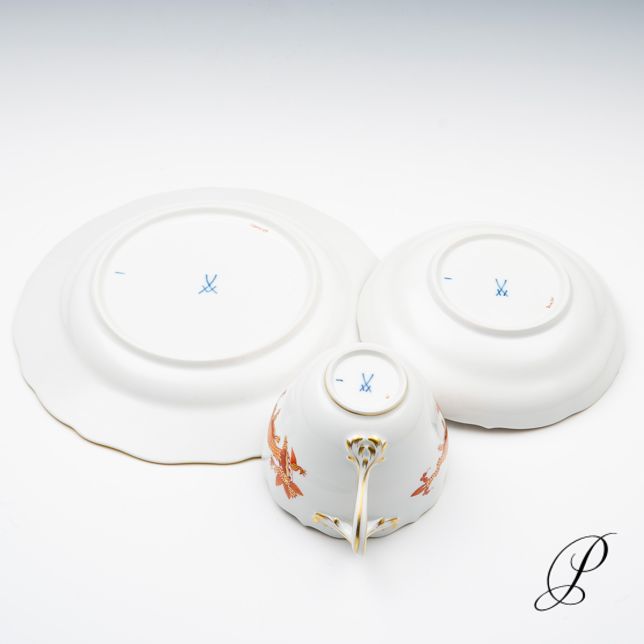 Kaffeeservice Meissen 1.Wahl Reicher Drache rot – Bild 20