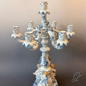 Traumhafter großer figürlicher Leuchter Meissen