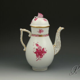 Kaffeekanne Herend Apponyi rot5_1