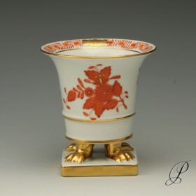 fuesschenvase_herend_apponyi_orange_klein_eins1
