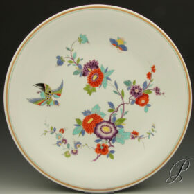 wandteller_gross_indische_blumen_und_vogelmalerei1